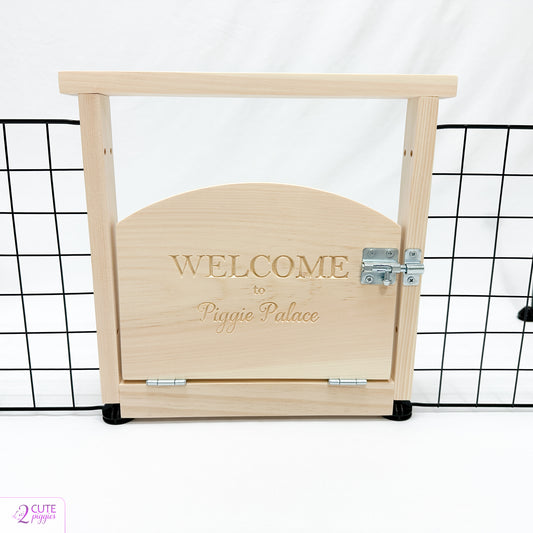 Guinea Pig C&C Cage Wood Door - 11.8" Grid Size - Under Grid Standard Style