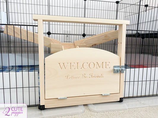 Guinea Pig C&C Cage Wood Door - 14" Grid Size - Standard Style