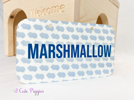 Guinea Pig Name Tag - Guinea Pig on Repeat - 4"x7"
