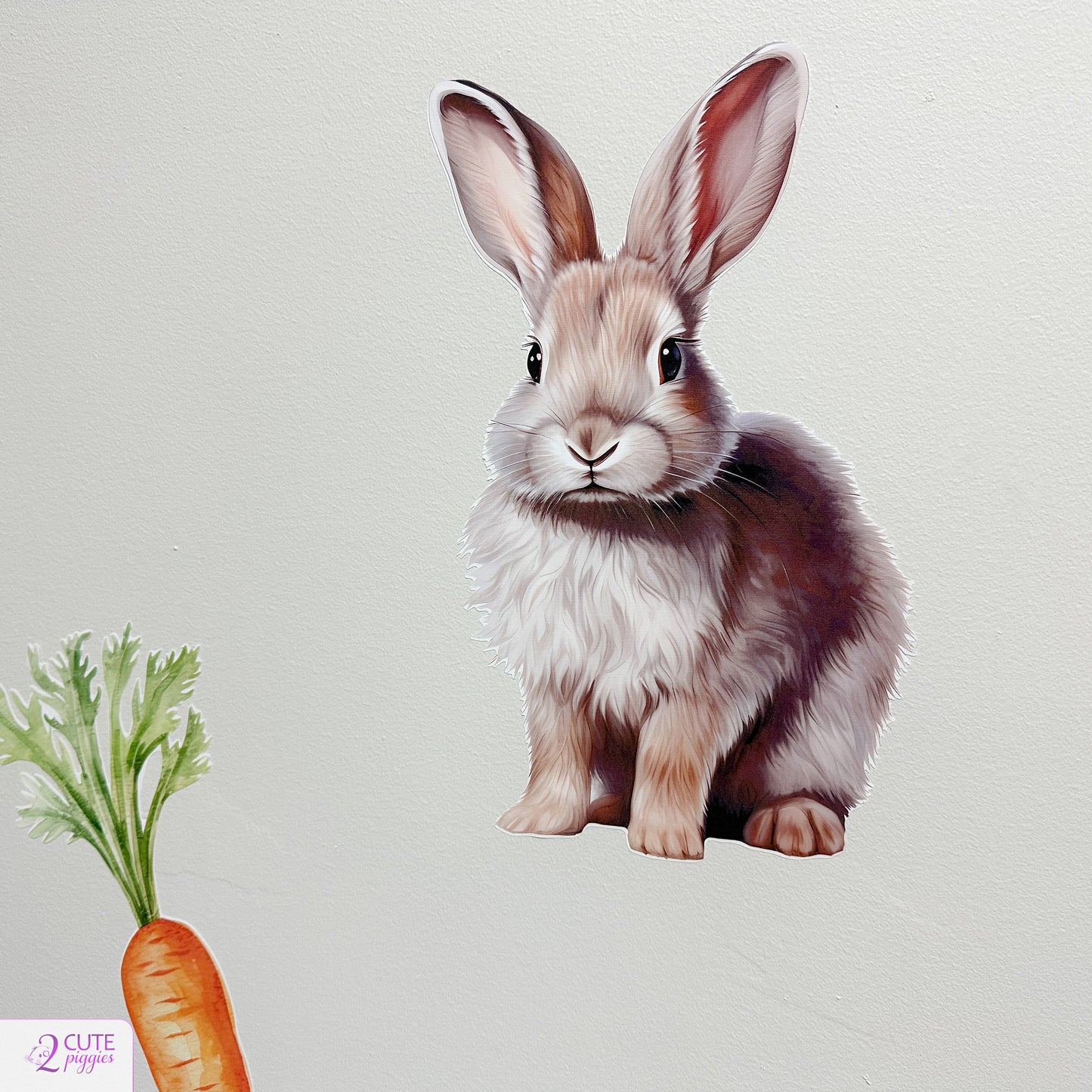 Rabbits and Carrots Wall Decals