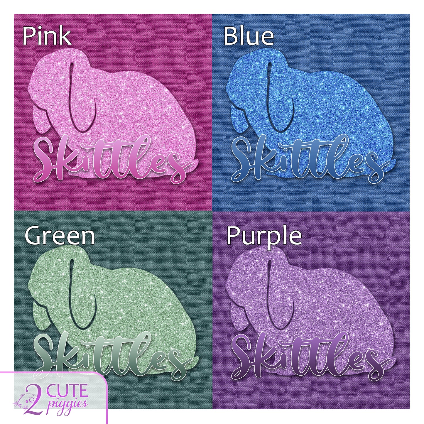 Rabbit Name Tag - Lop Ear Rabbit Silhouette - 8"x8"