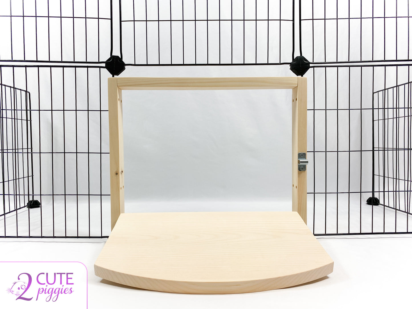 Guinea Pig C&C Cage Wood Door - 14" Grid Size - Under Grid Standard Style