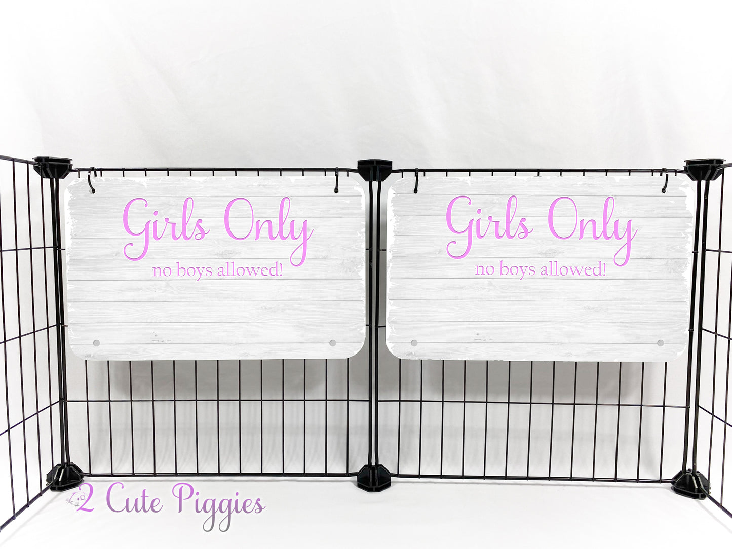 Guinea Pig C&C Cage Decorative Panel - GIRLS ONLY - 13"wx9"tall