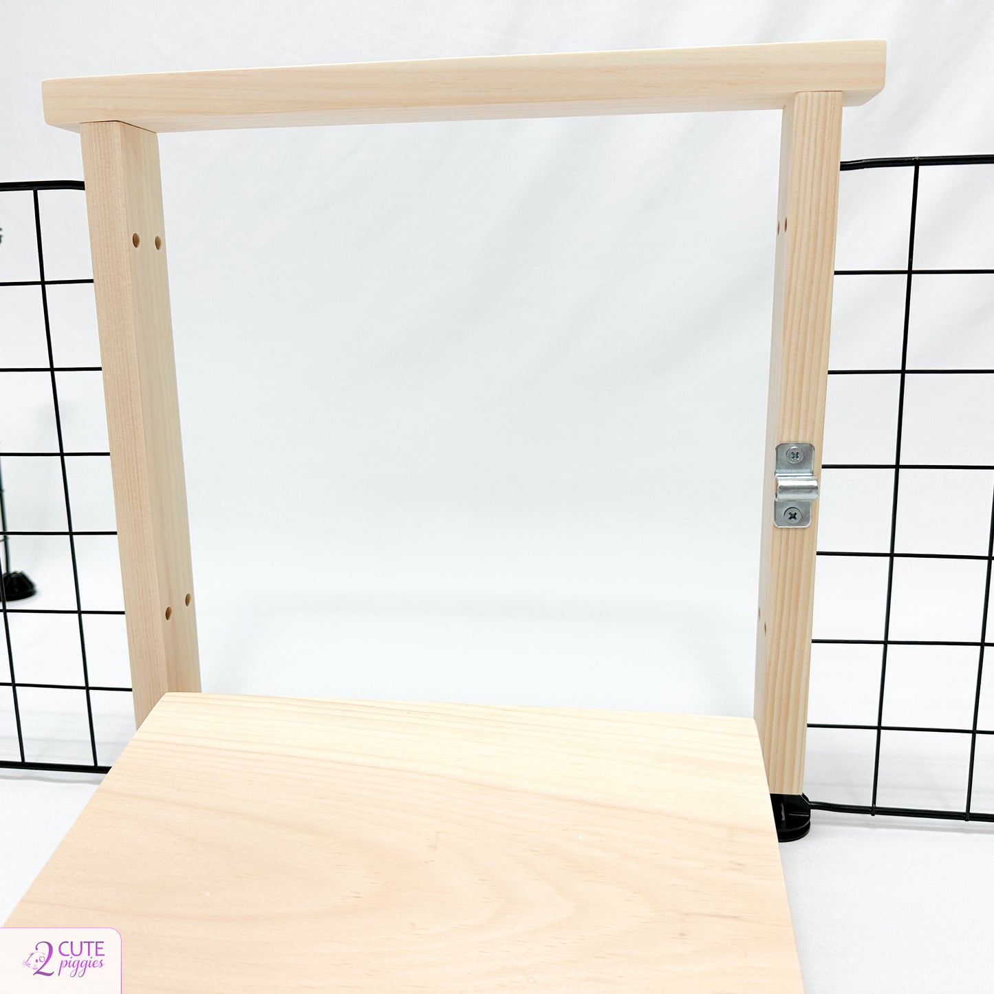 Guinea Pig C&C Cage Wood Door - 11.8" Grid Size - Under Grid Standard Style