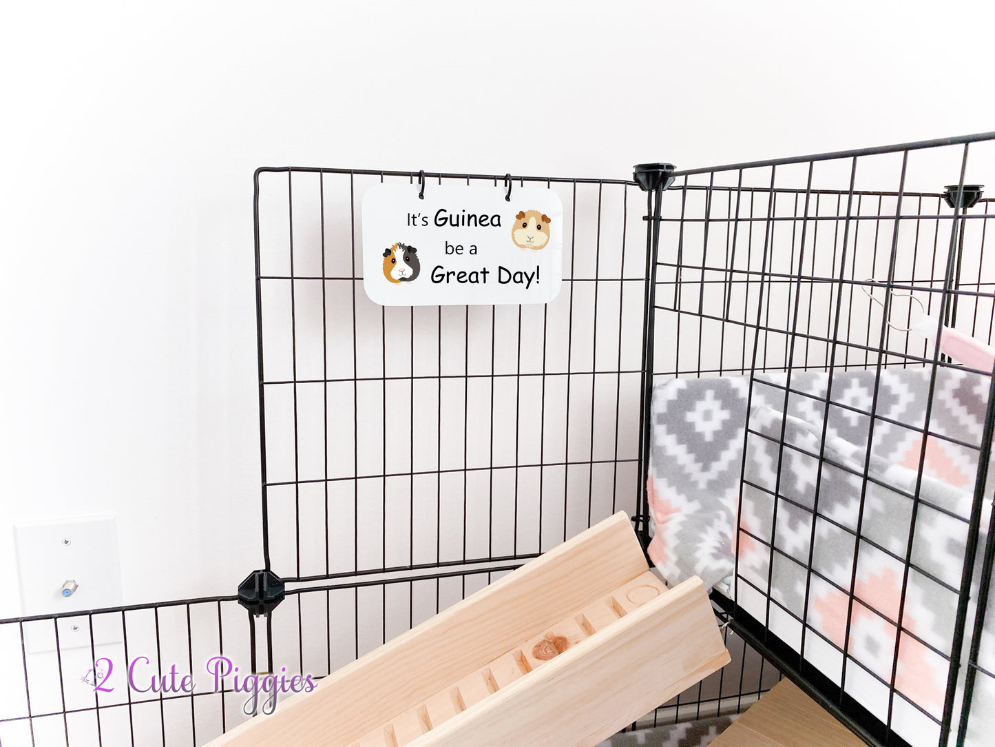 It's Guinea be a Great Day! - Cage Tag - 4"x7"